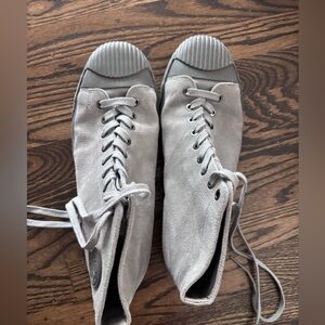 Ted Baker Gray High-Top suede Sneakers 44